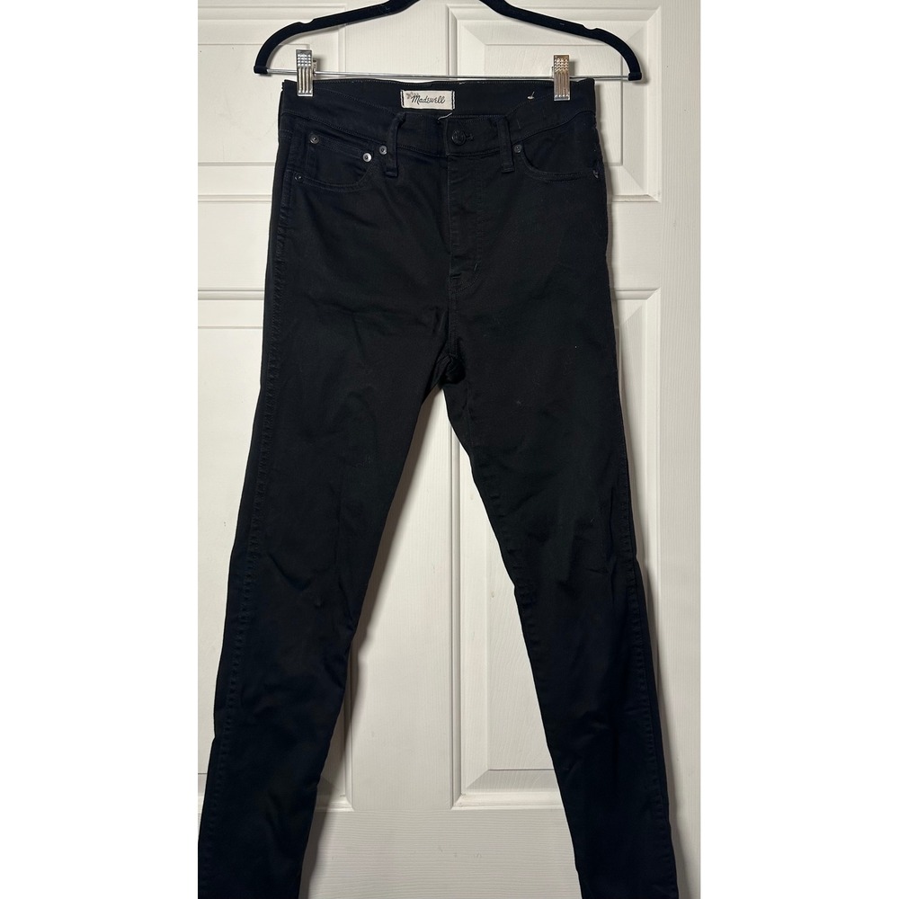 Madewell 10" High Rise Skinny Jeans Sz 27x29 Black‎ Women's Denim Pants